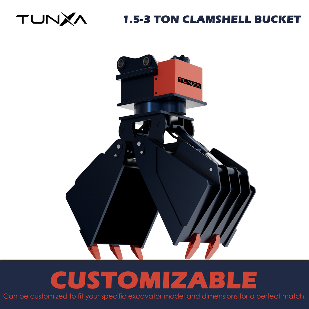 1.5-3 Ton Clamshell Bucket | Customizable