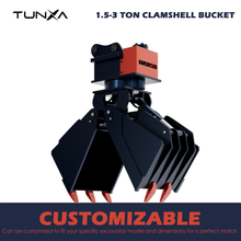 Load image into Gallery viewer, 1.5-3 Ton Clamshell Bucket | Customizable