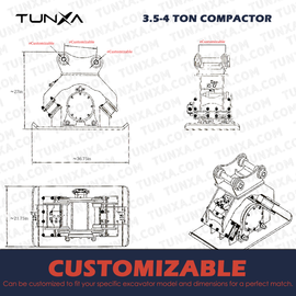 3.5-4 Ton Compactor | Customizable