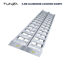 Load image into Gallery viewer, 12.5' x 17.3" Aluminum Ramps with Flared Ends &amp; Anti-Slip Design - 14,000-lb