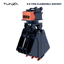 Load image into Gallery viewer, 5-8 Ton Clamshell Bucket | For Scrap &amp; Bulk Material Handling