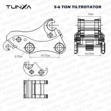 Load image into Gallery viewer, 5-6T Hydraulic Quick Couplet | Hydraulic, Effortless Attachment Changes