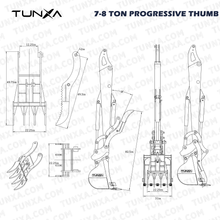 Load image into Gallery viewer, 7-8 Ton Progressive Thumb | For Industrial Material Handling