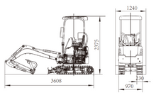 Load image into Gallery viewer, Badger Mini Excavator 22DS