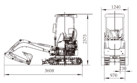 Badger Mini Excavator 22DS