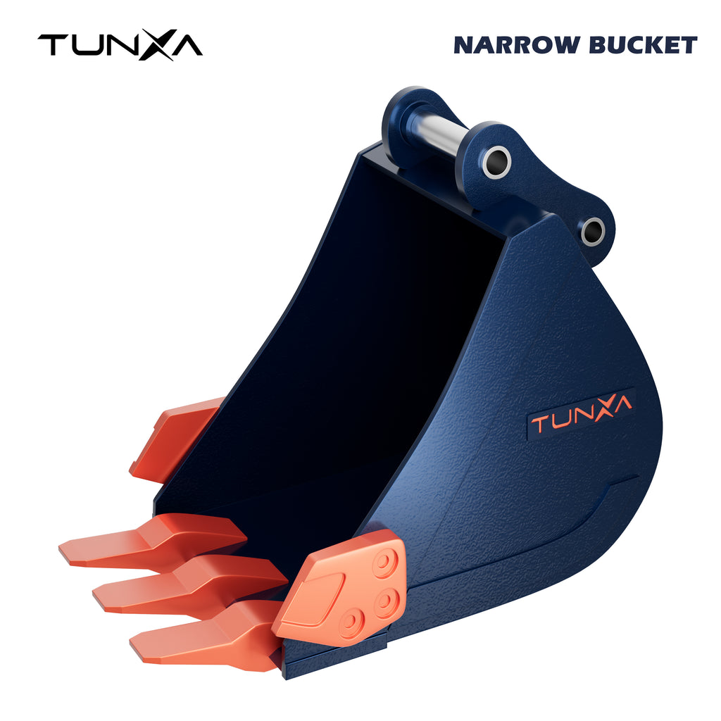 Narrow Bucket for 10,000-15,000 lb Excavators