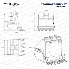 Load image into Gallery viewer, Standard Bucket for 10,000-15,000 lb Excavators