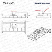 Load image into Gallery viewer, Grader Blade for 10,000-15,000 lb Excavators