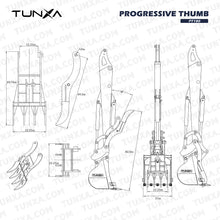 Load image into Gallery viewer, Progressive Thumb for 18,000-20,000 lb Excavators