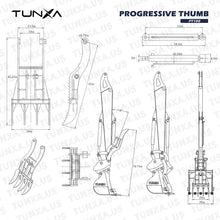 Load image into Gallery viewer, [PT100]-Progressive Thumb for 10,000-15,000 lb Excavators