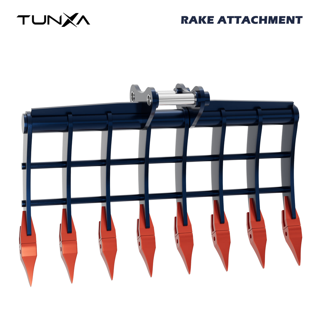 Rake Attachment for 18,000-20,000 lb Excavators