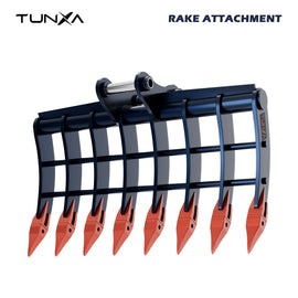 Rake Attachment for 4,500-6,000 lb Excavators