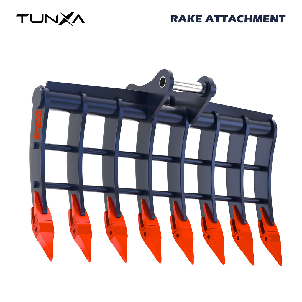 Rake Attachment for 10,000-15,000 lb Excavators