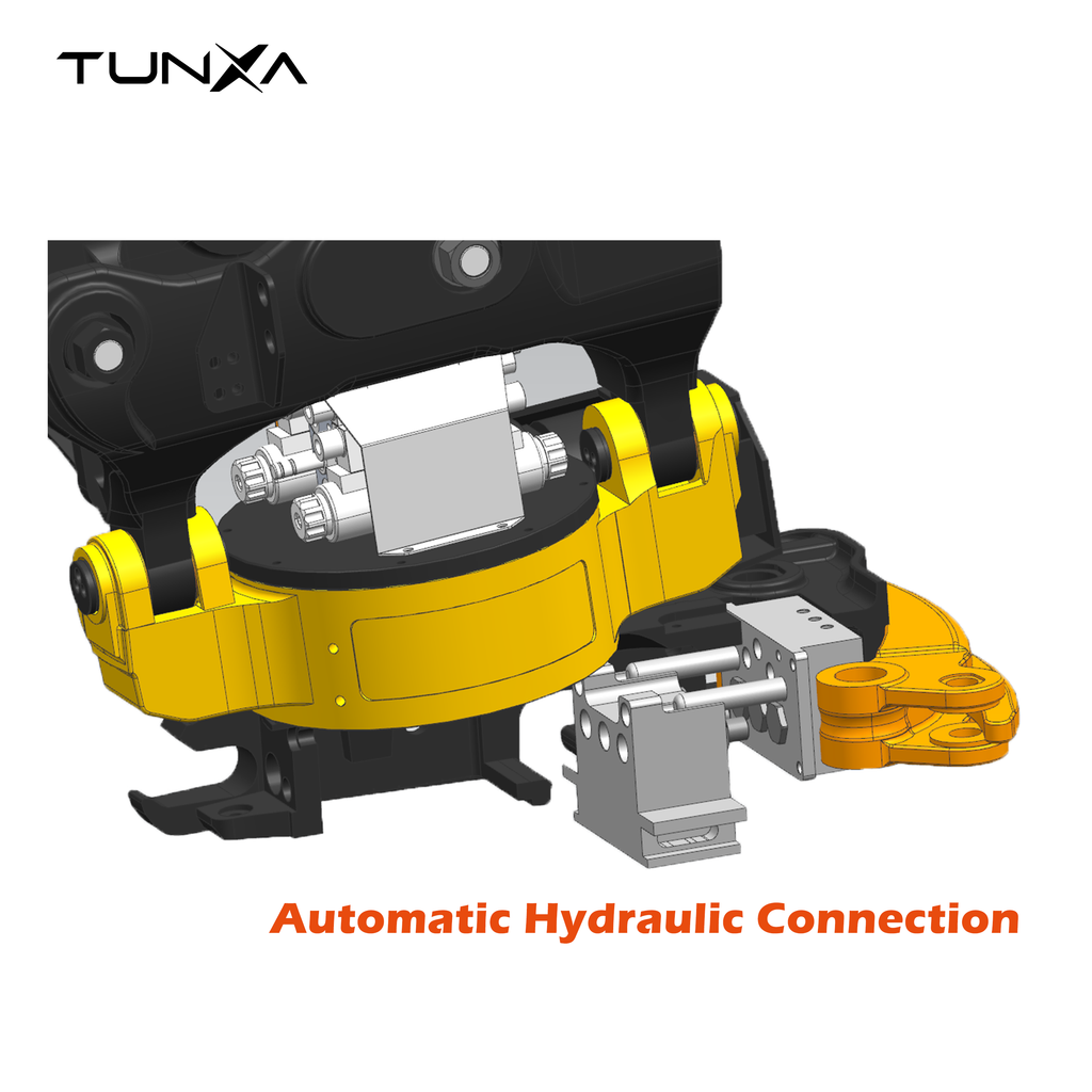 5-6 Ton Excavator Tiltrotator and Rock Grapple Bucket