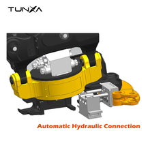 Load image into Gallery viewer, 5-6 Ton Excavator Tiltrotator and Rock Grapple Bucket